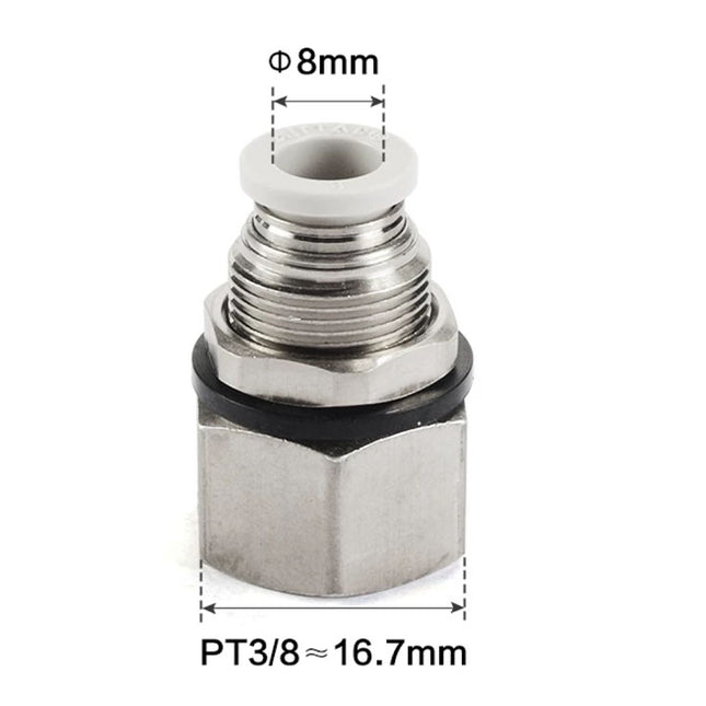 Airtac PMF: Push Lock Fitting. Bulkhead Connector - PMF803
