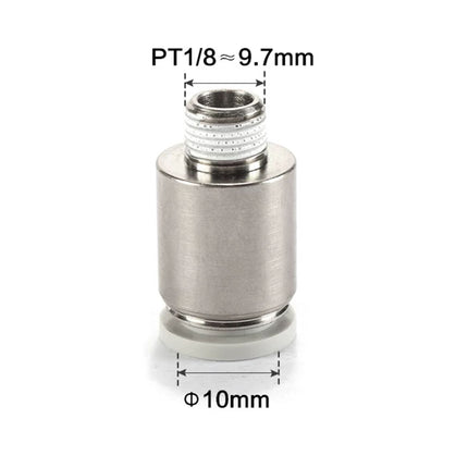 Airtac POC: Push Lock Fitting. Male Connector Rounded - POC1001