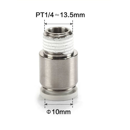Airtac POC: Push Lock Fitting. Male Connector Rounded - POC1002D