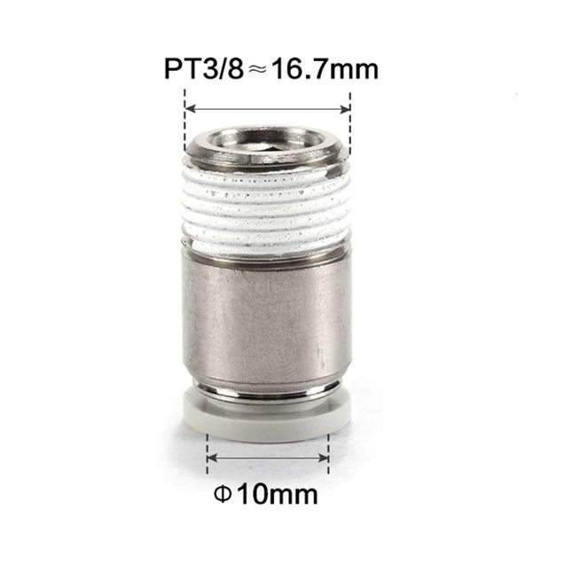 Airtac POC: Male connector--One-touch fittings(stainless steel) - POC1003-S
