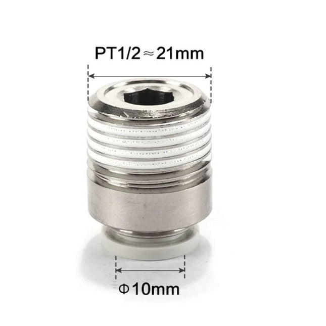 Airtac POC: Push Lock Fitting. Male Connector Rounded - POC1004D