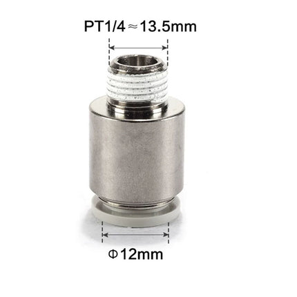 Airtac POC: Push Lock Fitting. Male Connector Rounded - POC1202