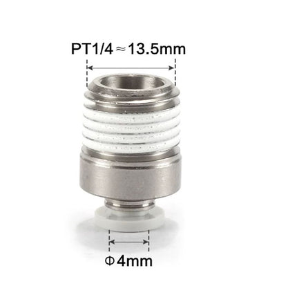 Airtac POC: Male connector--One-touch fittings(stainless steel) - POC402D-S