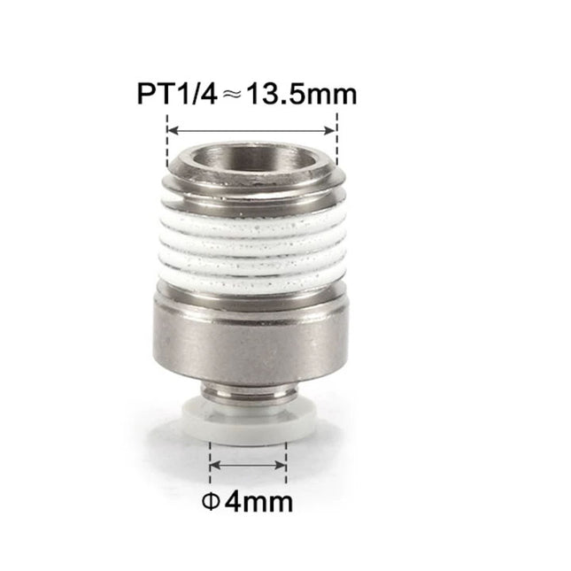 Airtac POC: Male connector--One-touch fittings(stainless steel) - POC402D-S
