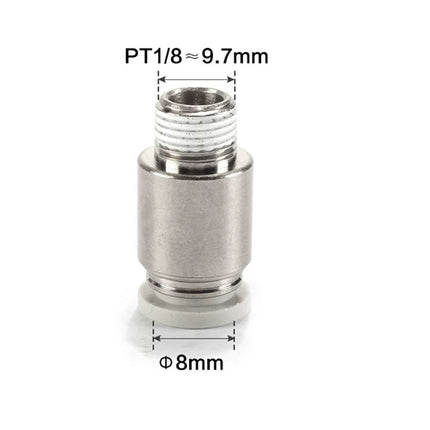 Airtac POC: Male connector--One-touch fittings(stainless steel) - POC801-S