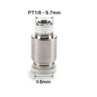Airtac POC: Push Lock Fitting. Male Connector Rounded - POC801D