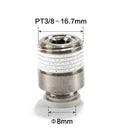 Airtac POC: Push Lock Fitting. Male Connector Rounded - POC803D