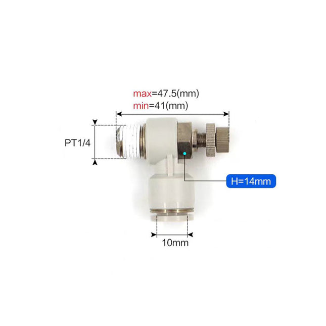 Airtac PSL: Accessories-speed controllers(stainless steel)  - PSL1002AD-S