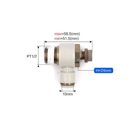 Airtac PSL: Accessories-speed controllers(stainless steel)  - PSL1004AD-S