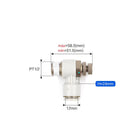 Airtac PSL: Accessories-speed controllers(stainless steel)  - PSL1204AD-S