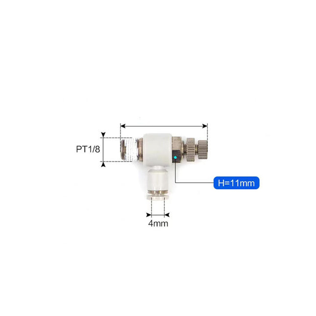 Airtac PSL: Accessories-speed controllers(stainless steel)  - PSL401AD-S