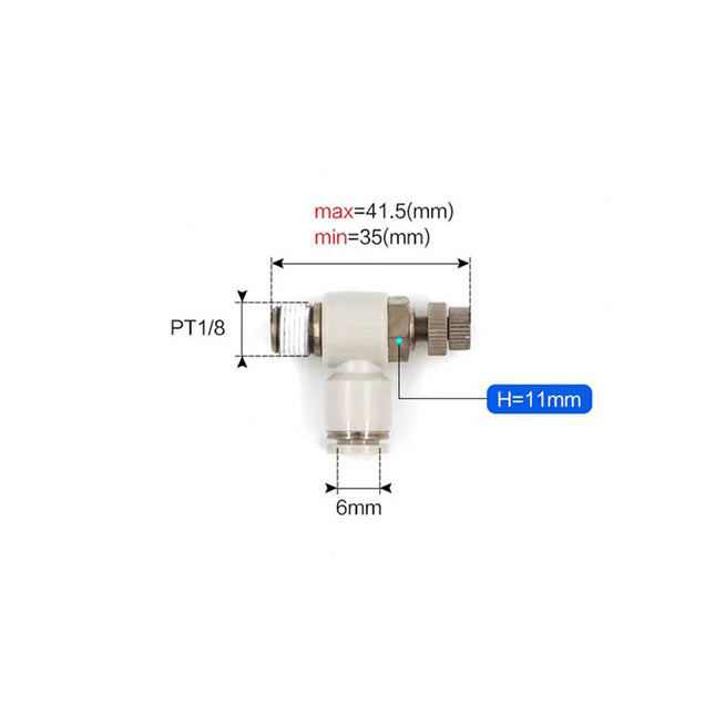 Airtac PSL: Accessories-speed controllers(stainless steel)  - PSL601AD-S