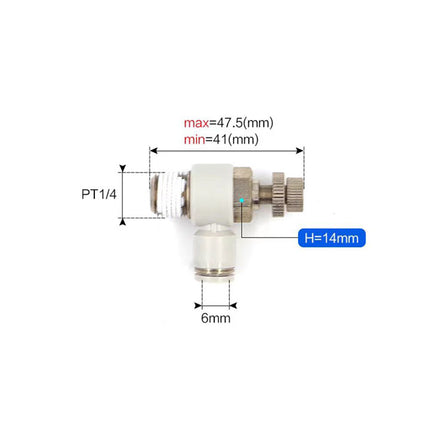 Airtac PSL: Air Flow Control Valve - PSL602AD