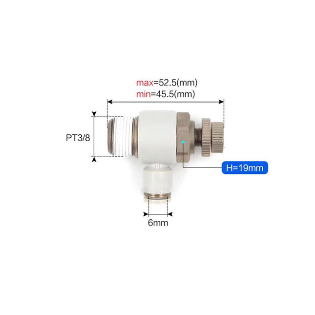 Airtac PSL: Accessories-speed controllers(stainless steel)  - PSL603AD-S