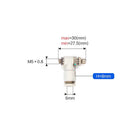 Airtac PSL: Accessories-speed controllers(stainless steel)  - PSL6M5AD-S