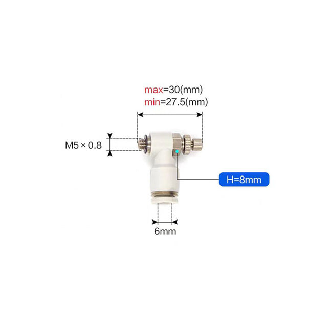 Airtac PSL: Air Flow Control Valve - PSL6M5A