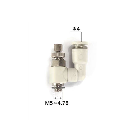 Airtac PSS: Accessories-speed controllers(stainless steel)  - PSS4M5B-S