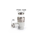 Airtac: Stainless Steel Push-Lock Type Flow Control Valve - PTL603A-S