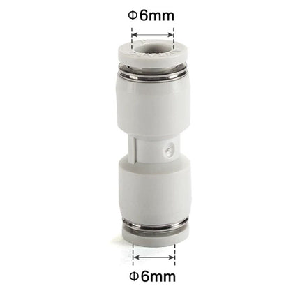 Airtac PU: Push Lock Fitting. Straight Union - PU6D