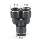 Airtac PY: Push Lock Fitting. Union Y - PY12D