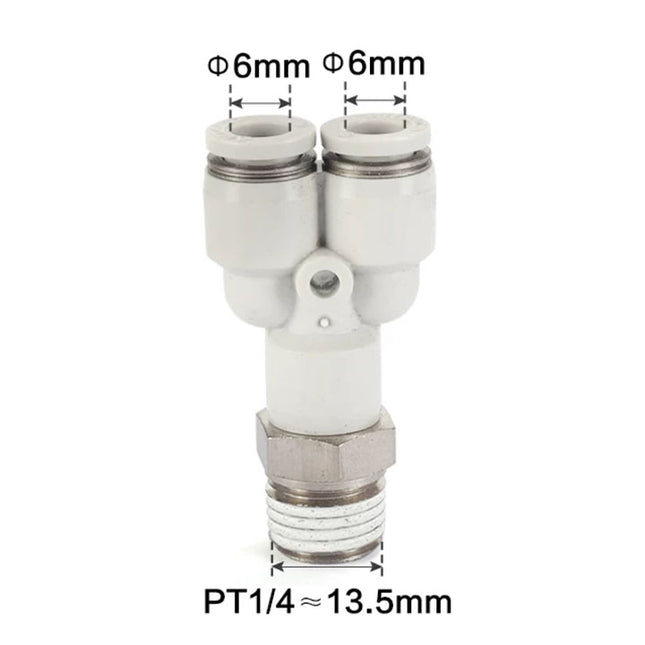 Airtac PYB: Accessories--One-touch fittings(stainless steel) - PYB602D-S