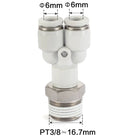 Airtac PYB: Push Lock Fitting. Branch Y - PYB603