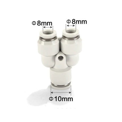 Airtac PYW: Push Lock Fitting. Different Diameter Union Y - PYW10-8D