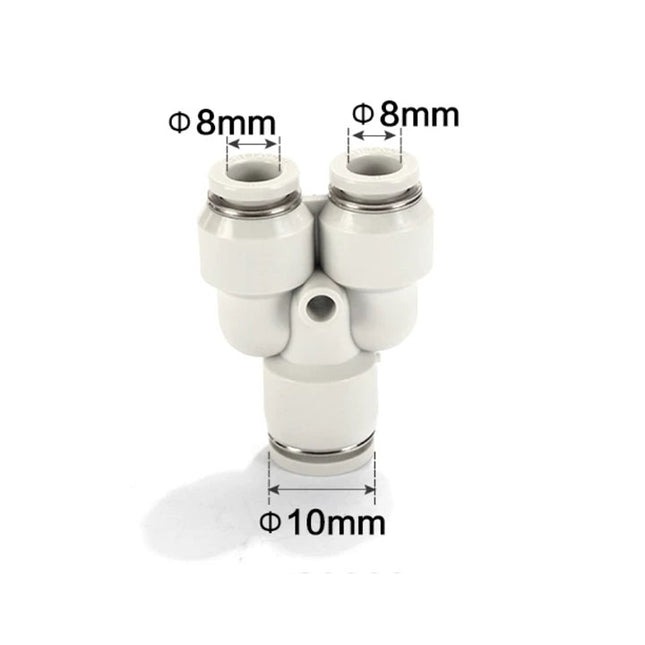 Airtac PYW: Push Lock Fitting. Different Diameter Union Y - PYW10-8
