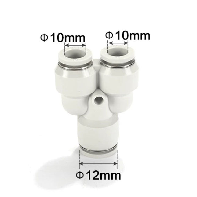Airtac PYW: Push Lock Fitting. Different Diameter Union Y - PYW12-10D
