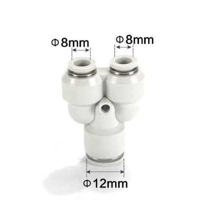 Airtac PYW: Push Lock Fitting. Different Diameter Union Y - PYW12-8D