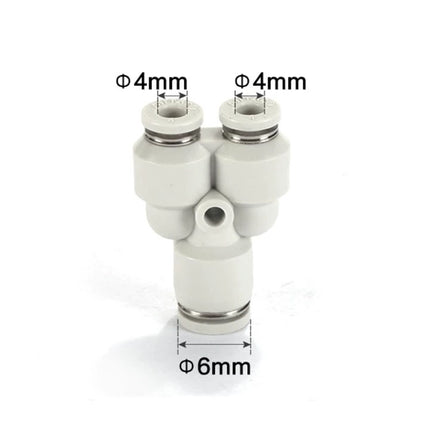 Airtac PYW: Push Lock Fitting. Different Diameter Union Y - PYW6-4D