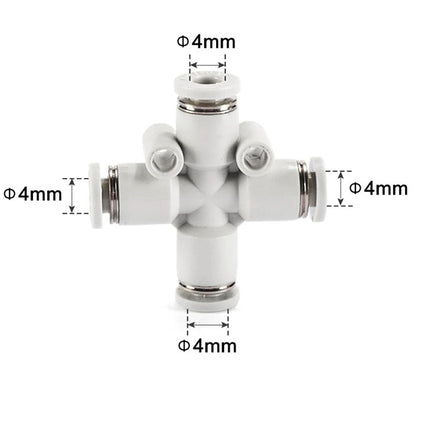 Airtac PZ: Push Lock Fitting. Cross - PZ4D