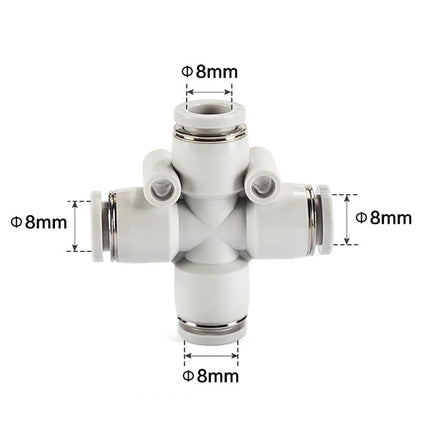 Airtac PZ: Push Lock Fitting. Cross - PZ8D