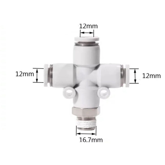 Airtac PZB: Accessories--One-touch fittings(stainless steel) - PZB1203-S