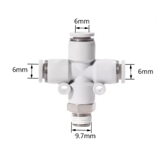 Airtac PZB: Accessories--One-touch fittings - PZB601D