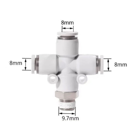 Airtac PZB: Accessories--One-touch fittings(stainless steel) - PZB801-S