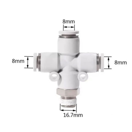 Airtac PZB: Accessories--One-touch fittings - PZB803D