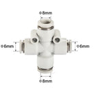 Airtac PZG: Push Lock Fitting. Different Diameter Cross - PZG8-6D