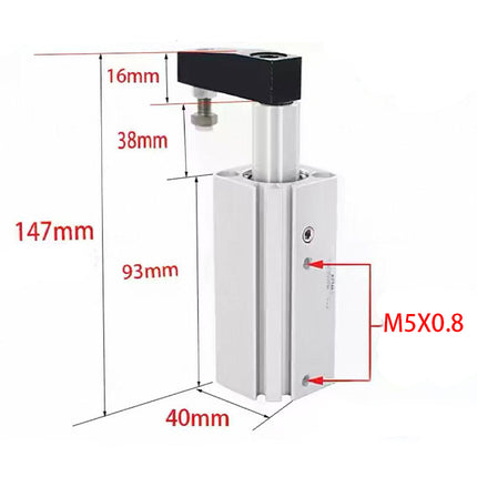 Airtac  QCK series: rotary clamping cylinder  - QCKR25X30S