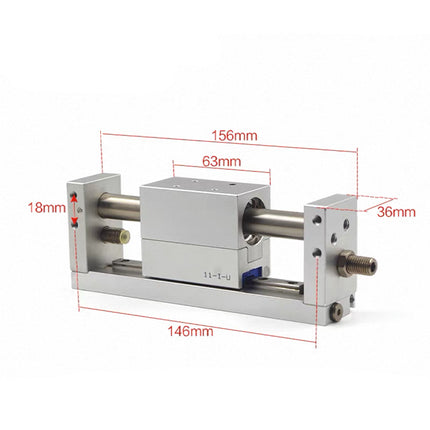 Airtac RMH: Rodless magnetic cylinder,with linear guide - RMH16X50ST