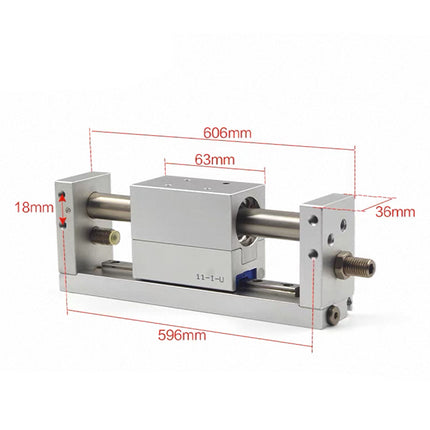 Airtac RMH: Rodless magnetic cylinder,with linear guide - RMH16X500SG