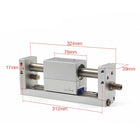 Airtac RMH: Rodless magnetic cylinder,with linear guide - RMH20X200SG