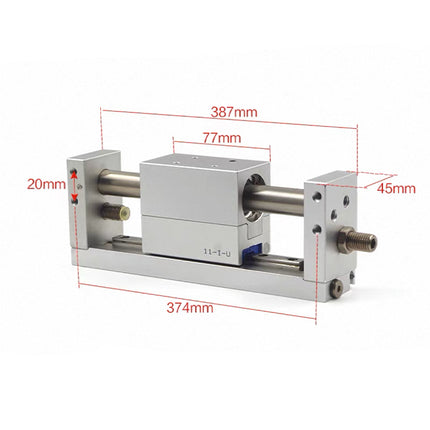 Airtac RMH: Rodless magnetic cylinder,with linear guide - RMH25X250SG