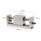 Airtac RMH: Rodless magnetic cylinder,with linear guide - RMH25X600SG