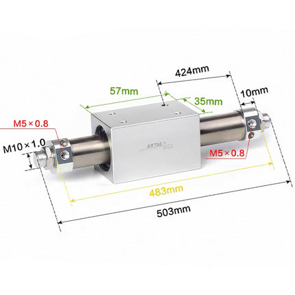 Airtac RMS: Rodless Magnetic cylinder -  RMS16X400G