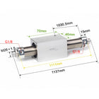 Airtac RMS: Rodless Magnetic cylinder -  RMS25X1000G