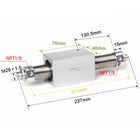 Airtac RMS: Rodless Magnetic cylinder -  RMS25X100T