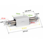 Airtac RMS: Rodless Magnetic cylinder -  RMS25X200