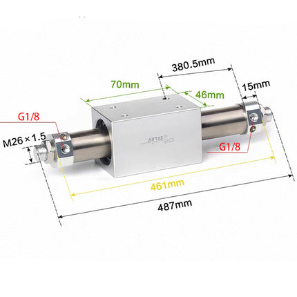 Airtac RMS: Rodless Magnetic cylinder -  RMS25X350G