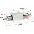 Airtac RMS: Rodless Magnetic cylinder -  RMS25X400T